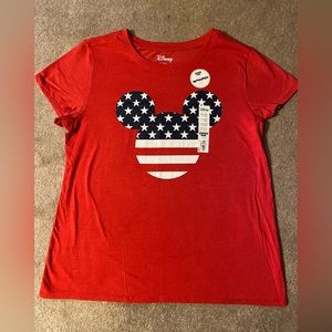 Mickey Stars and Stripes shirt Large (new)